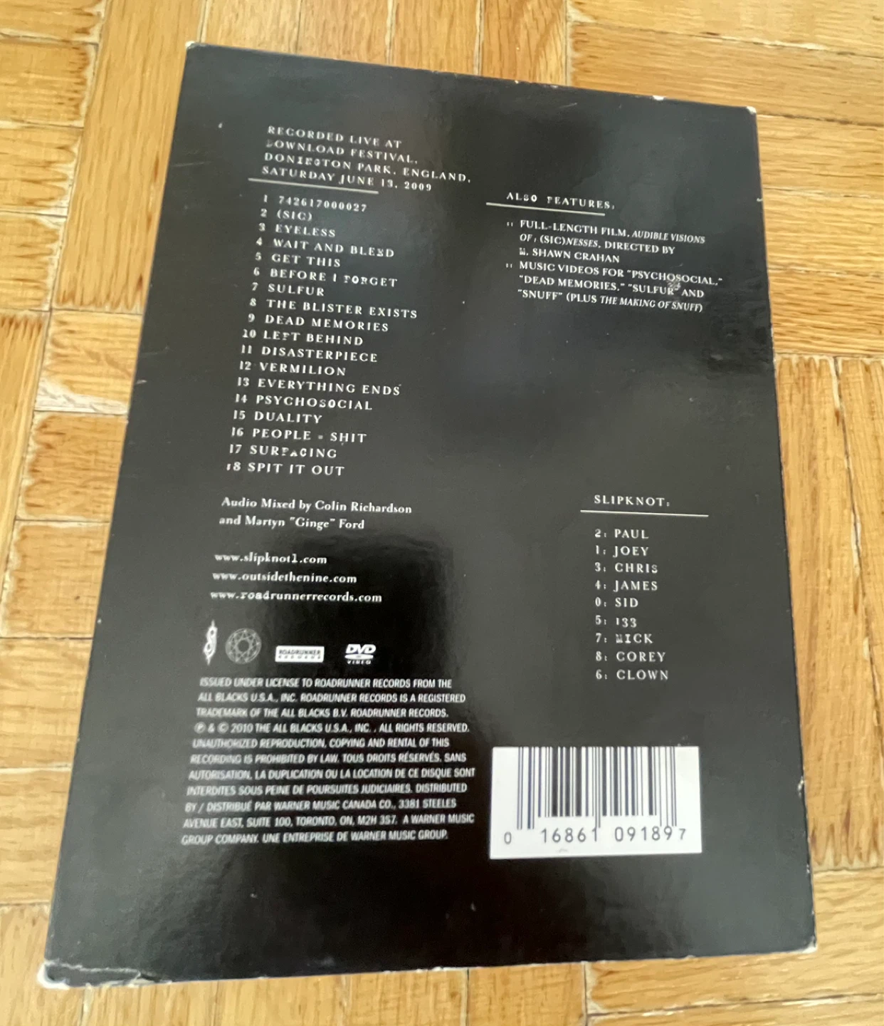 Slipknot Sicnesses Dvd Set - photo 2