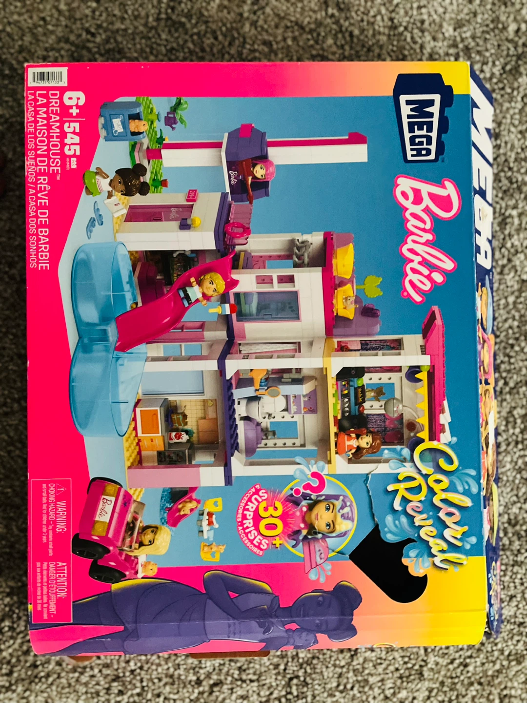 Mega Barbie Dreamhouse Color Reveal Building Set