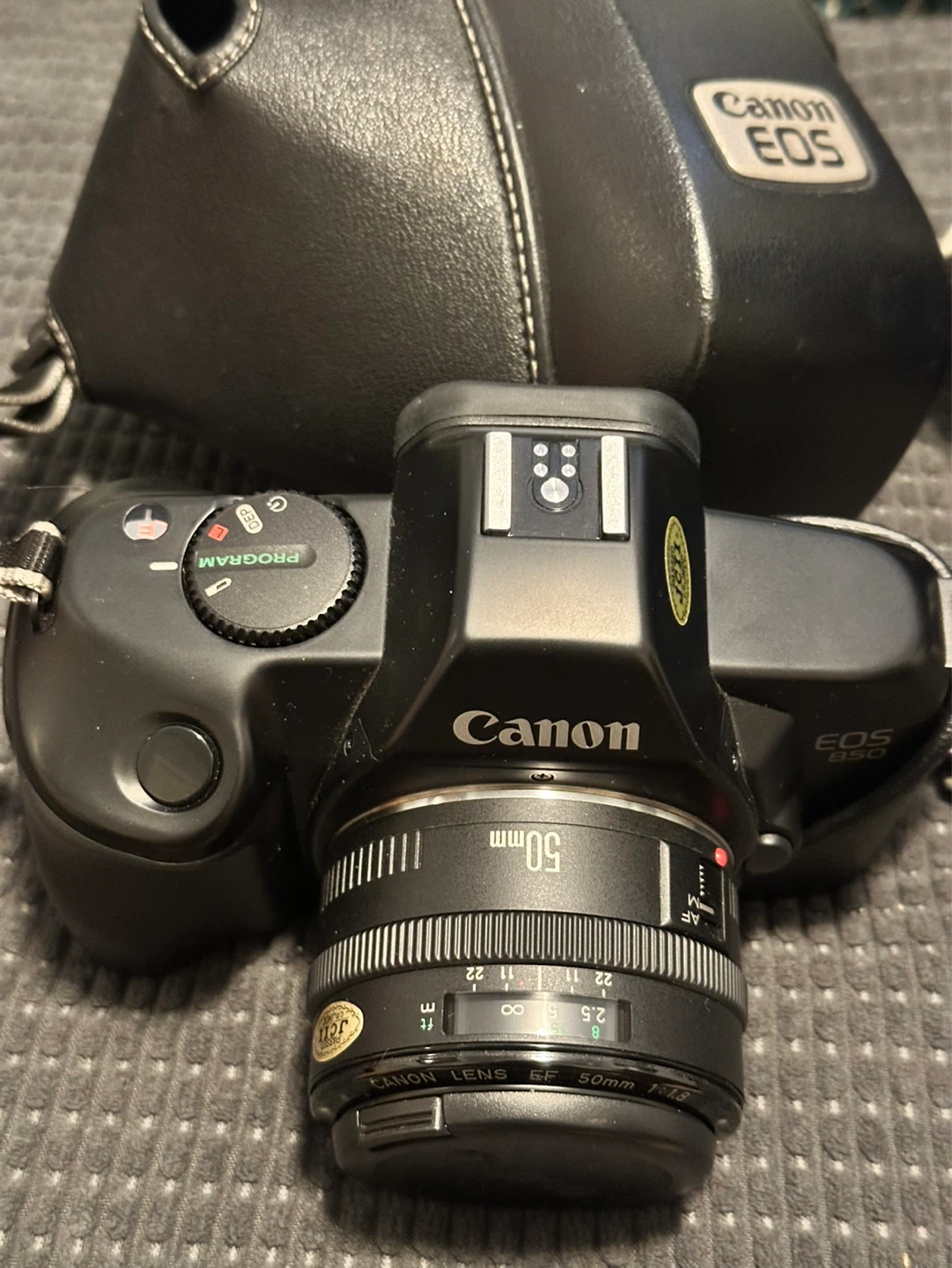 Canon EOS 850 35mm Film Camera with 50mm 1:1.8 Lens