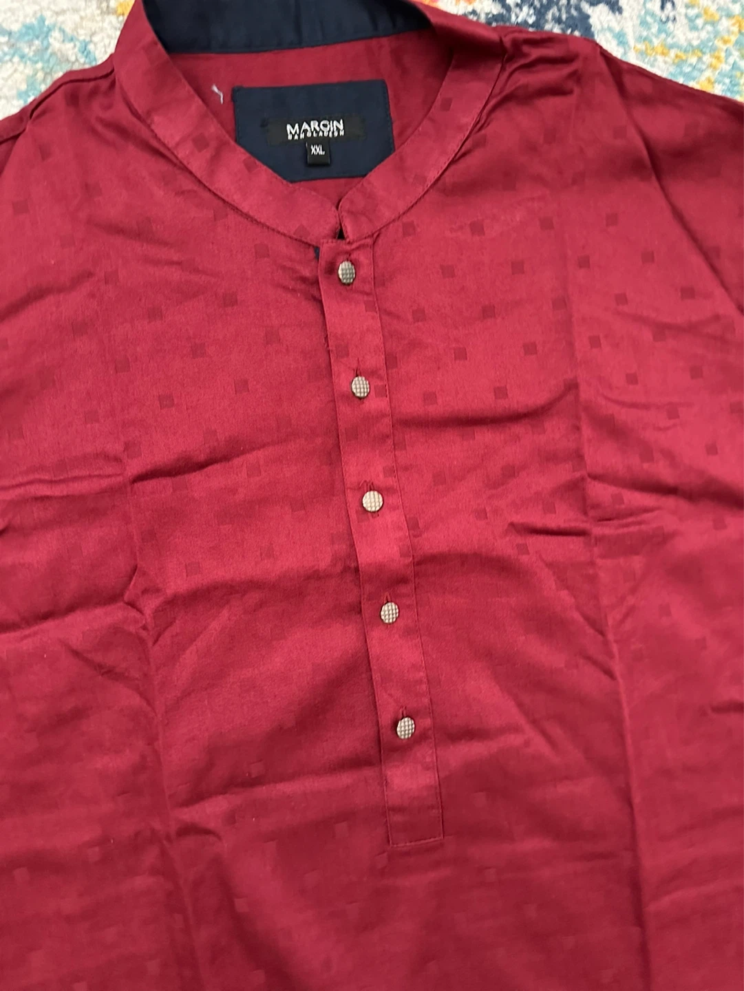 Maroon mens Kurta - photo 2