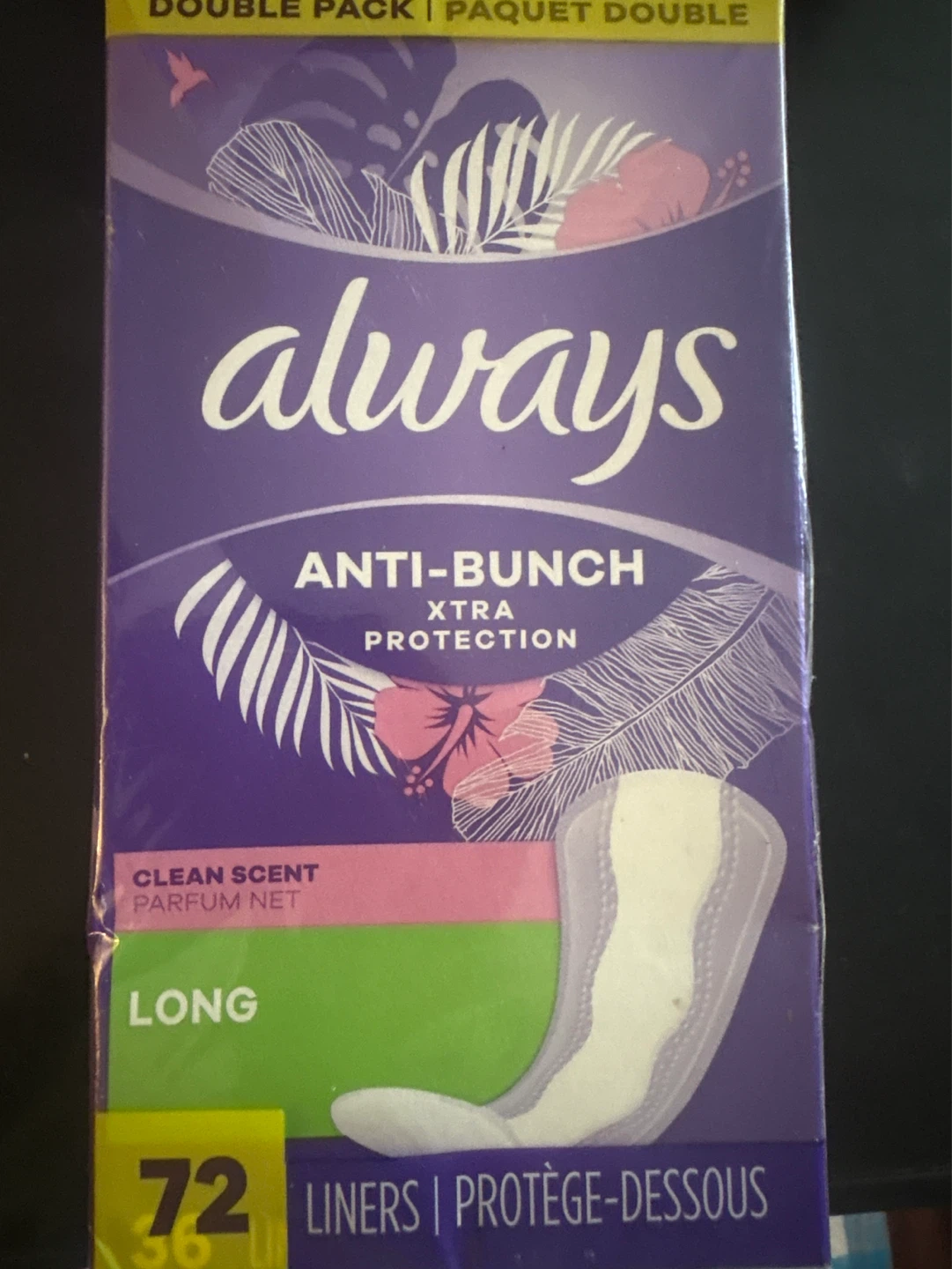 Always double pack Anti-Bunch Long Liners - 72 Count - photo 4