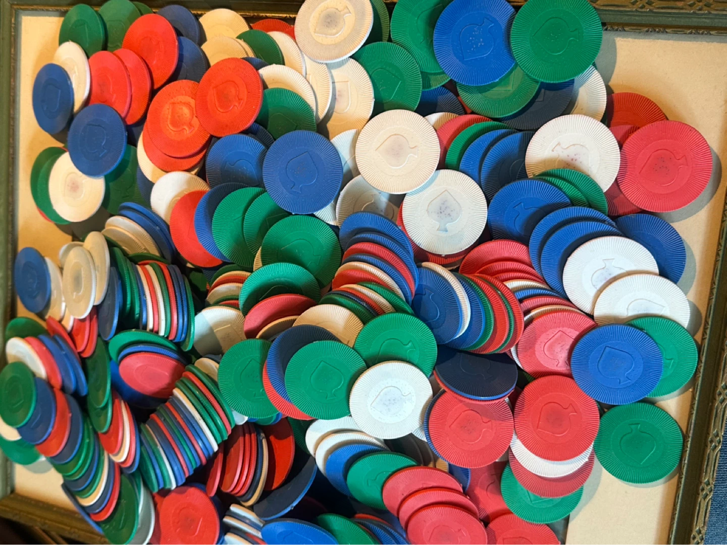 Vintage 1960’s 70’s plastic poker chips