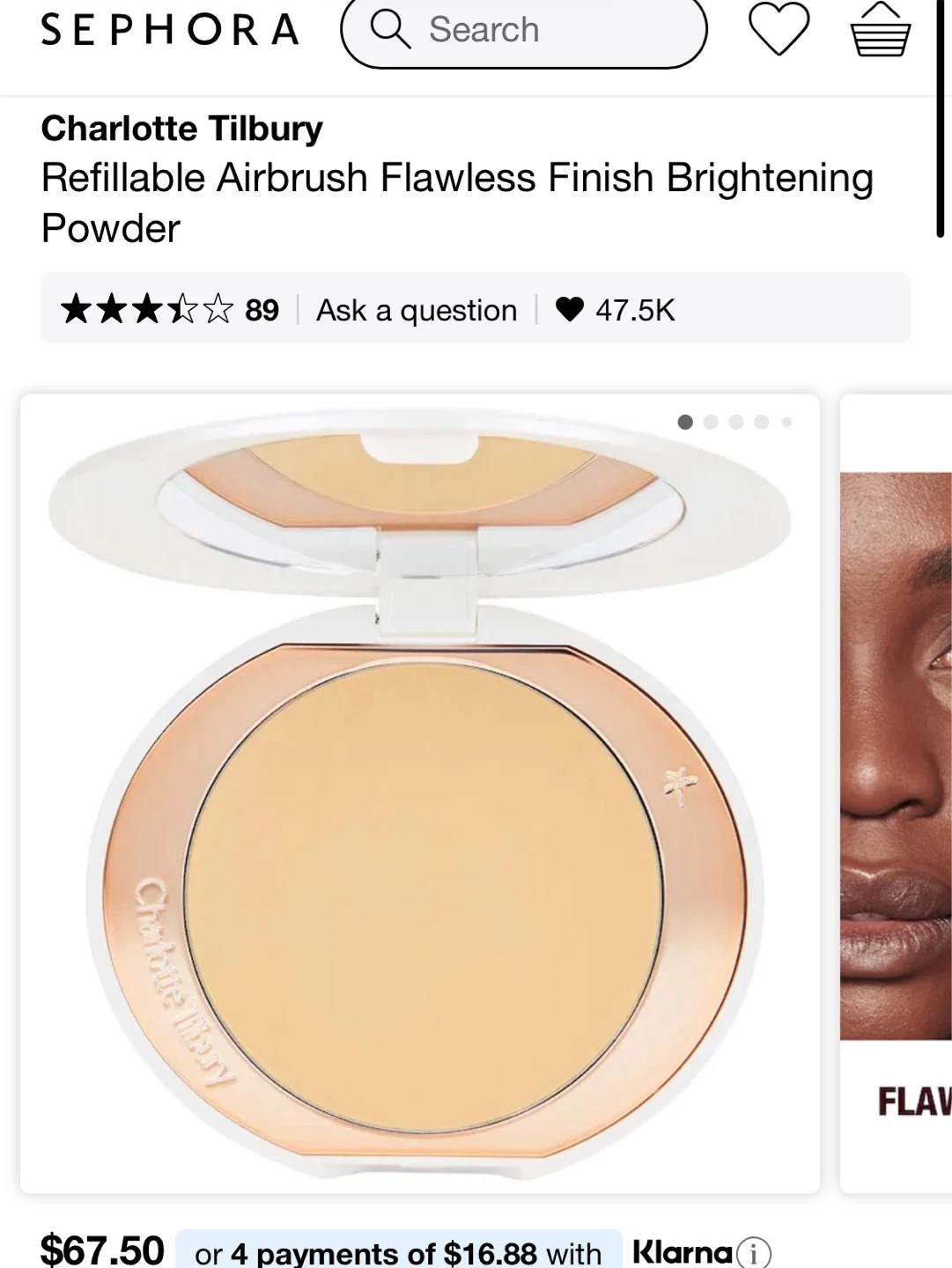Charlotte Tilbury Airbrush Flawless Finish Brightening Powder - photo 4