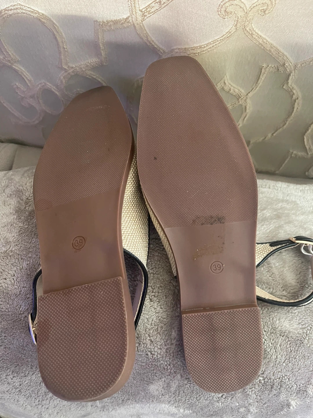 Women's Slingback Loafers - Beige Size 39 - photo 3