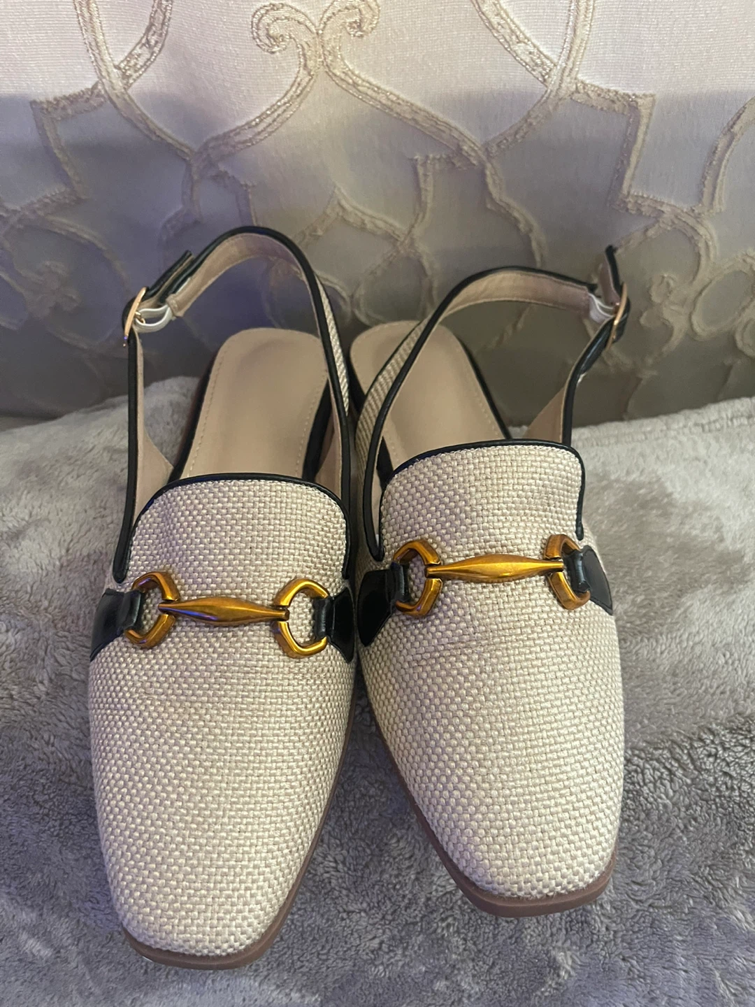 Women's Slingback Loafers - Beige Size 39 - photo 2