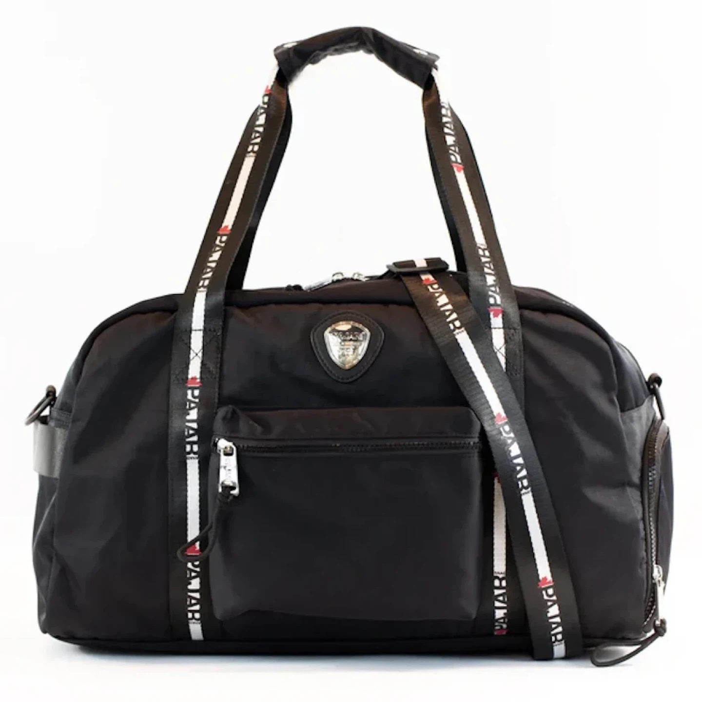 PAJAR Black Nylon Gym Duffel Overnight Weekender Unisex Carryon