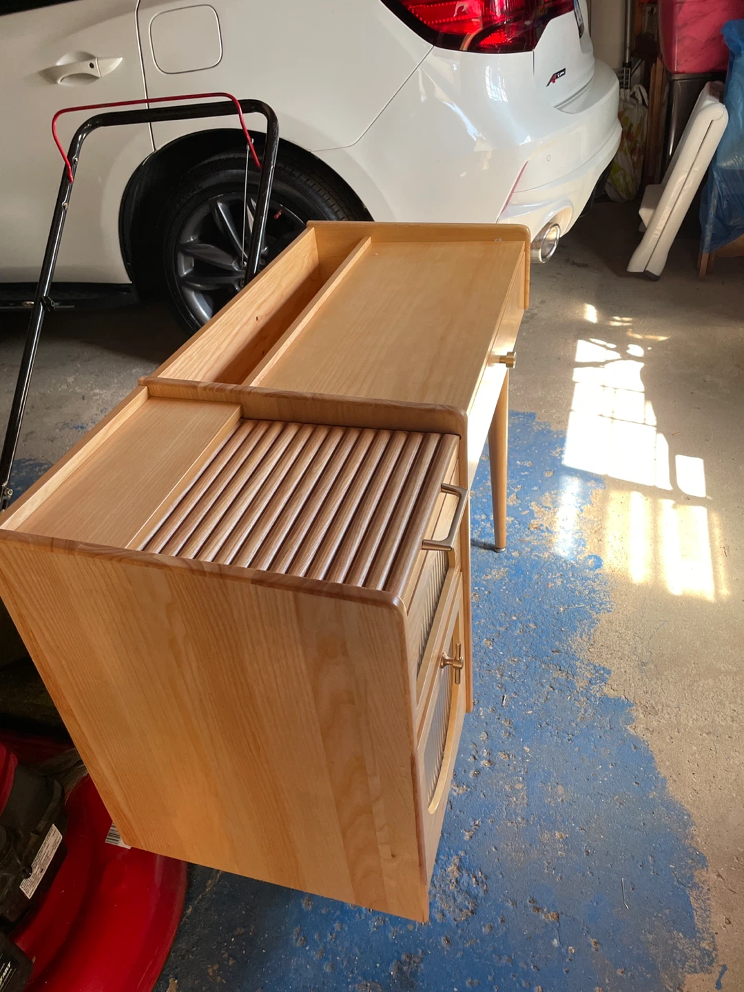 Wooden Writing Desk with Storage Drawers - photo 3
