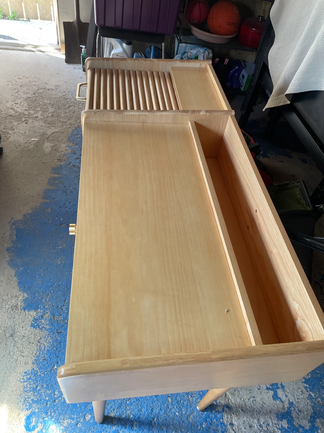 Wooden Writing Desk with Storage Drawers