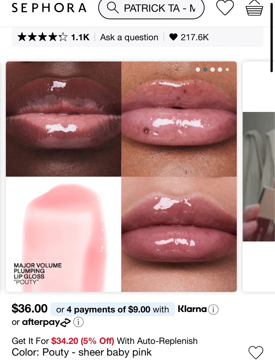 Patrick Ta Major Volume Plumping Gloss in Pouty - photo 4