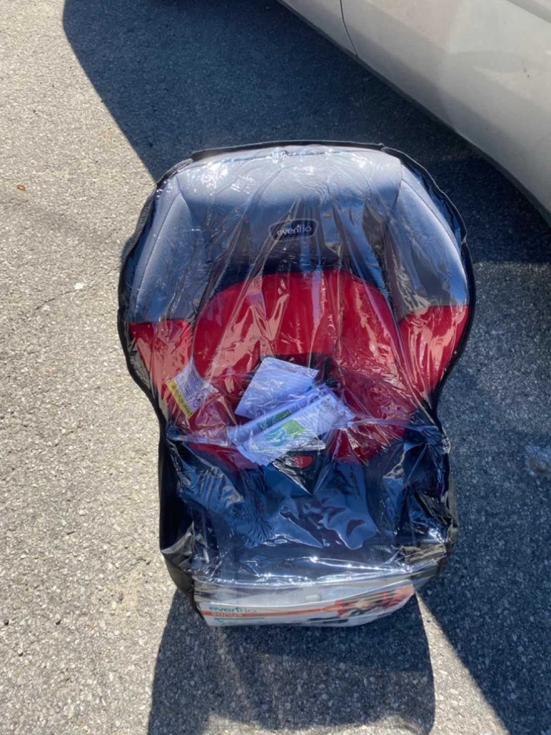 Evenflo Car Seat - Red and Black