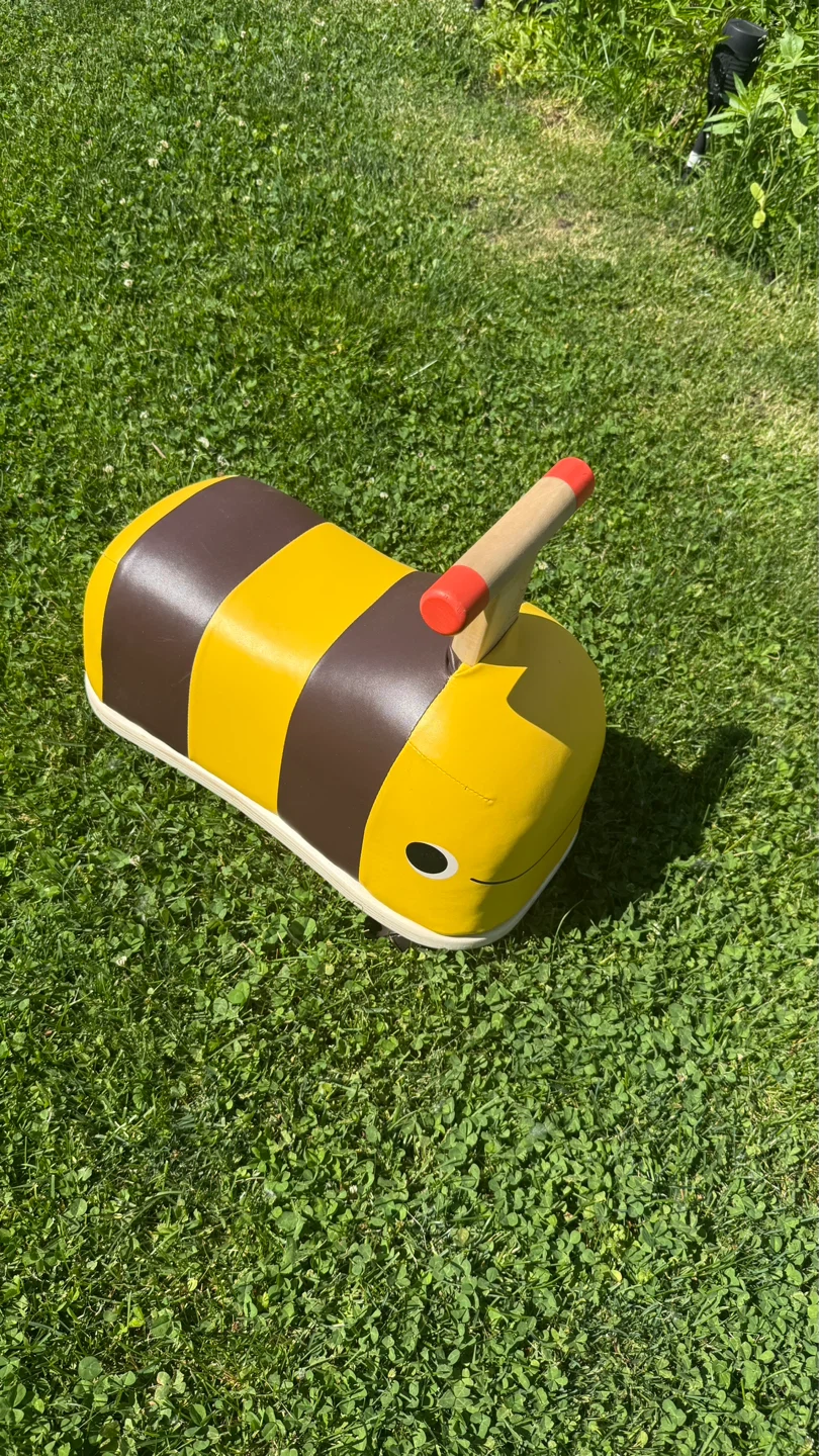 B. toys Wooden Bee Ride-On - Boom Buggy: Toddler Push Toy, - photo 3
