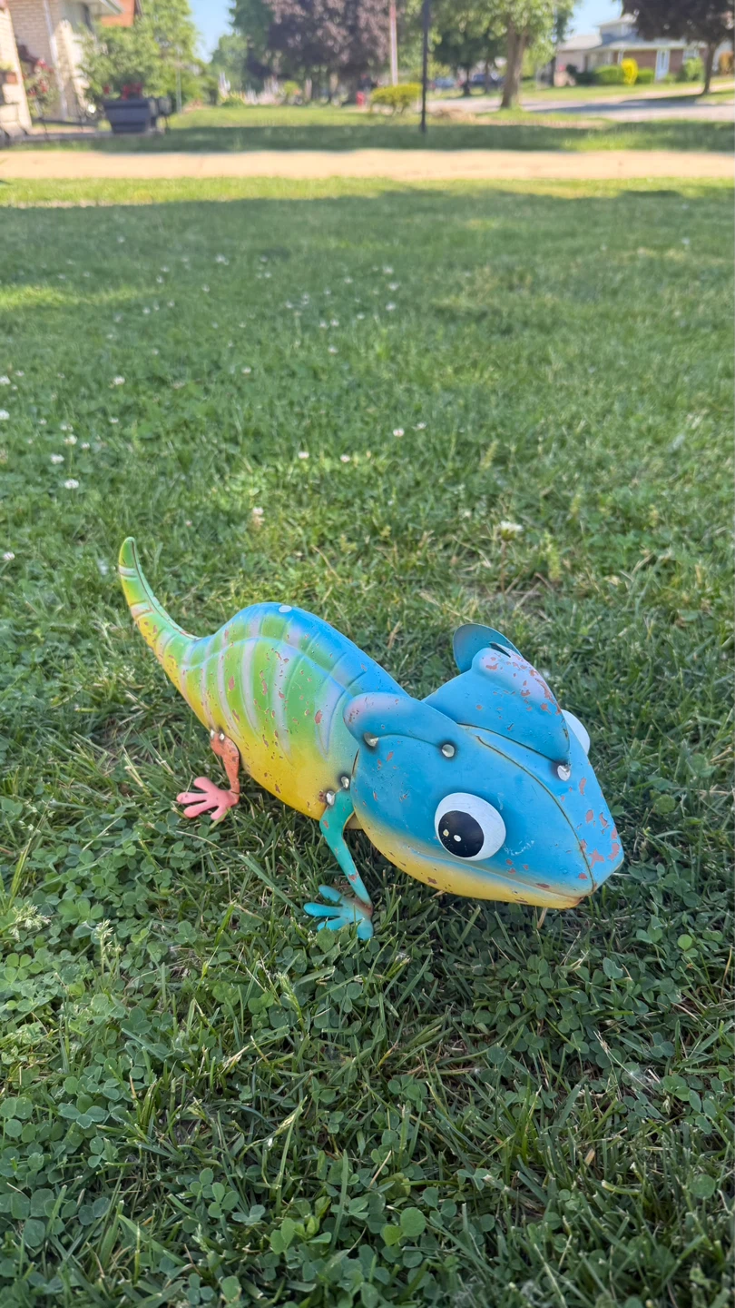 Metal Gecko Garden Decor - photo 4