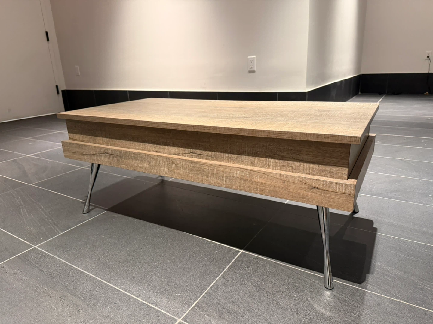 Lift Top Coffee Table with Hidden Storage - photo 2