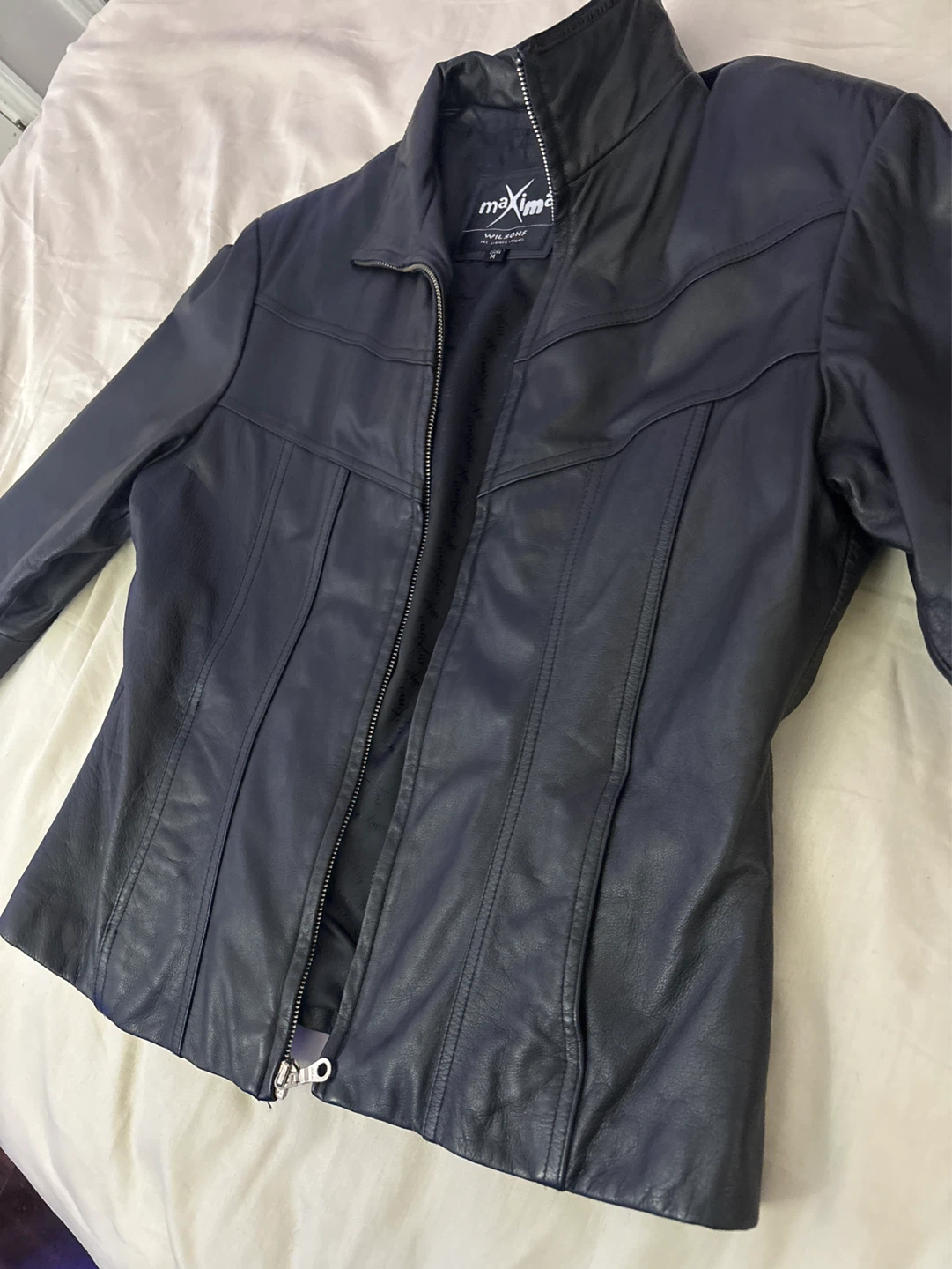 Maxima Leather Black Genuine Leather Jacket - photo 3