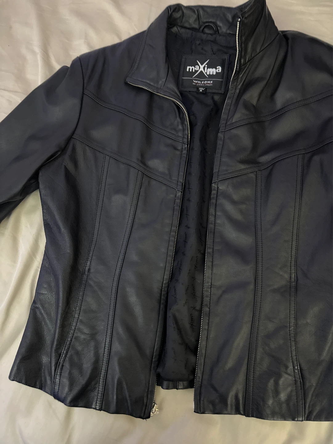 Maxima Leather Black Genuine Leather Jacket