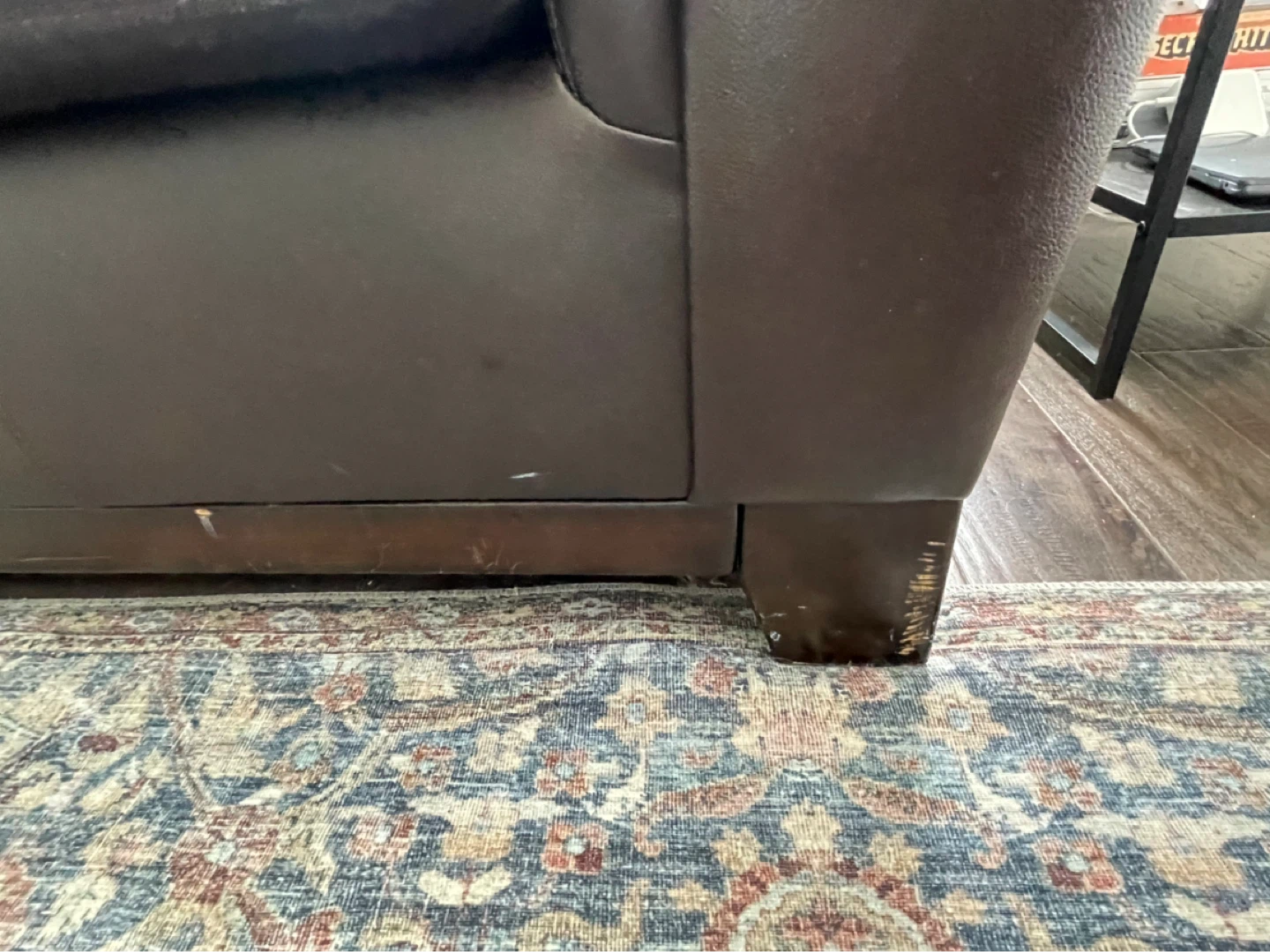 Brown Leather Sofa Set - photo 5
