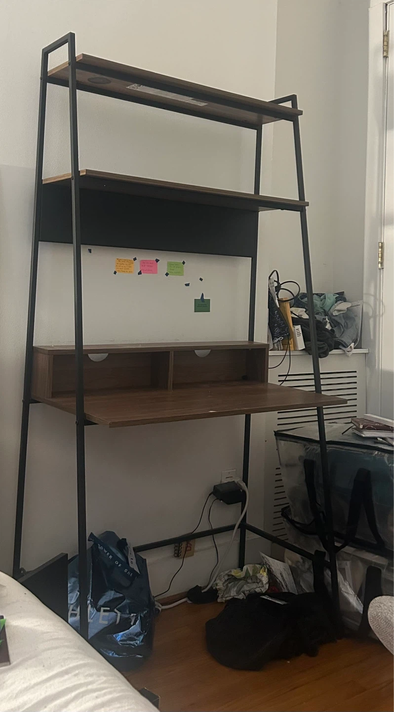 Ladder Desk with Shelving - photo 2