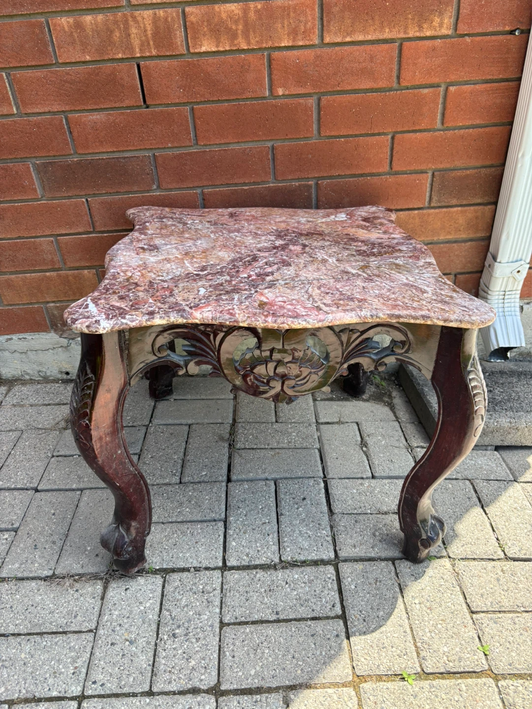 FREE Vintage Marble Top Accent Table - photo 2