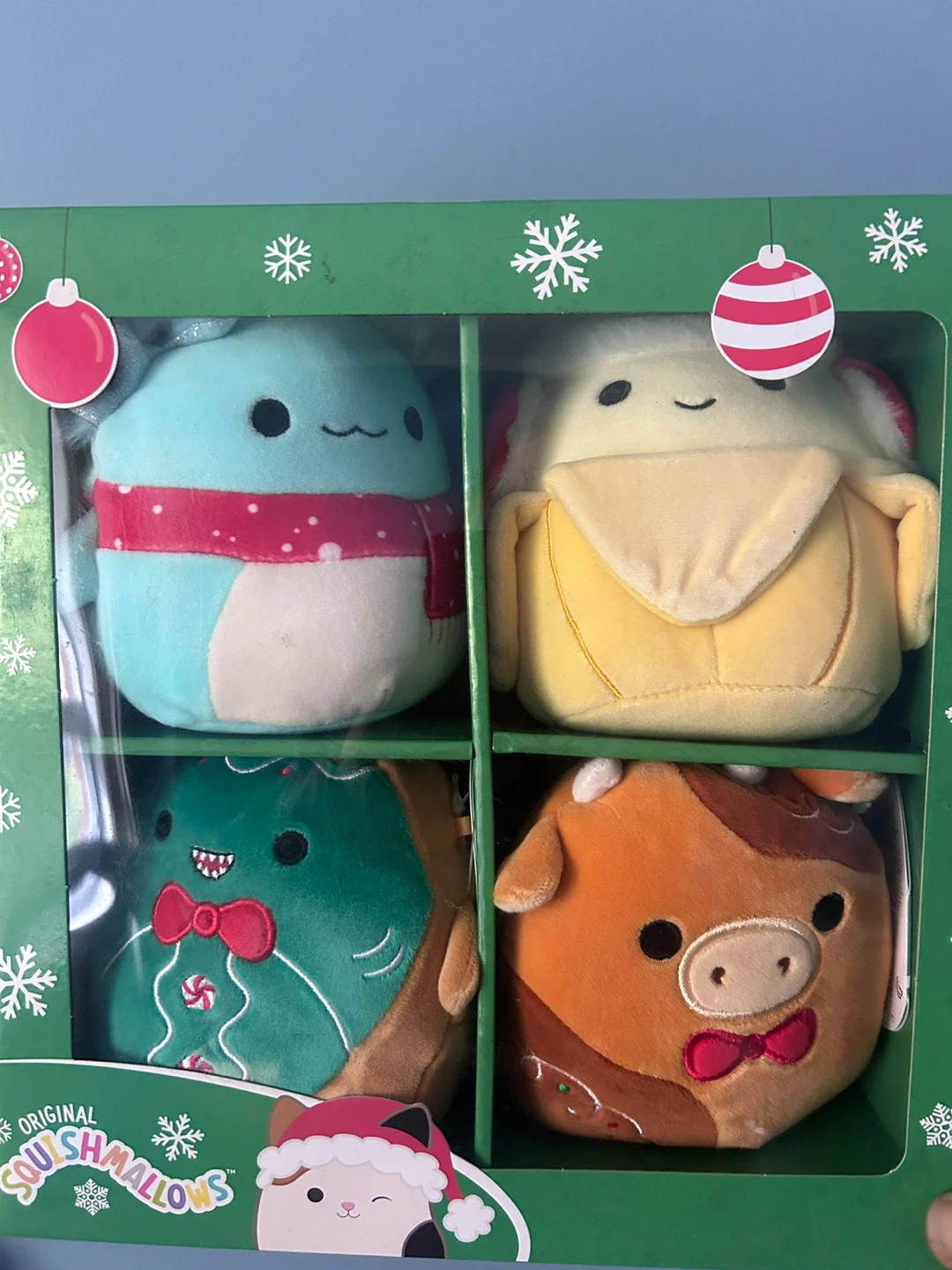 Squishmallows 4-Piece Holiday Plush Set