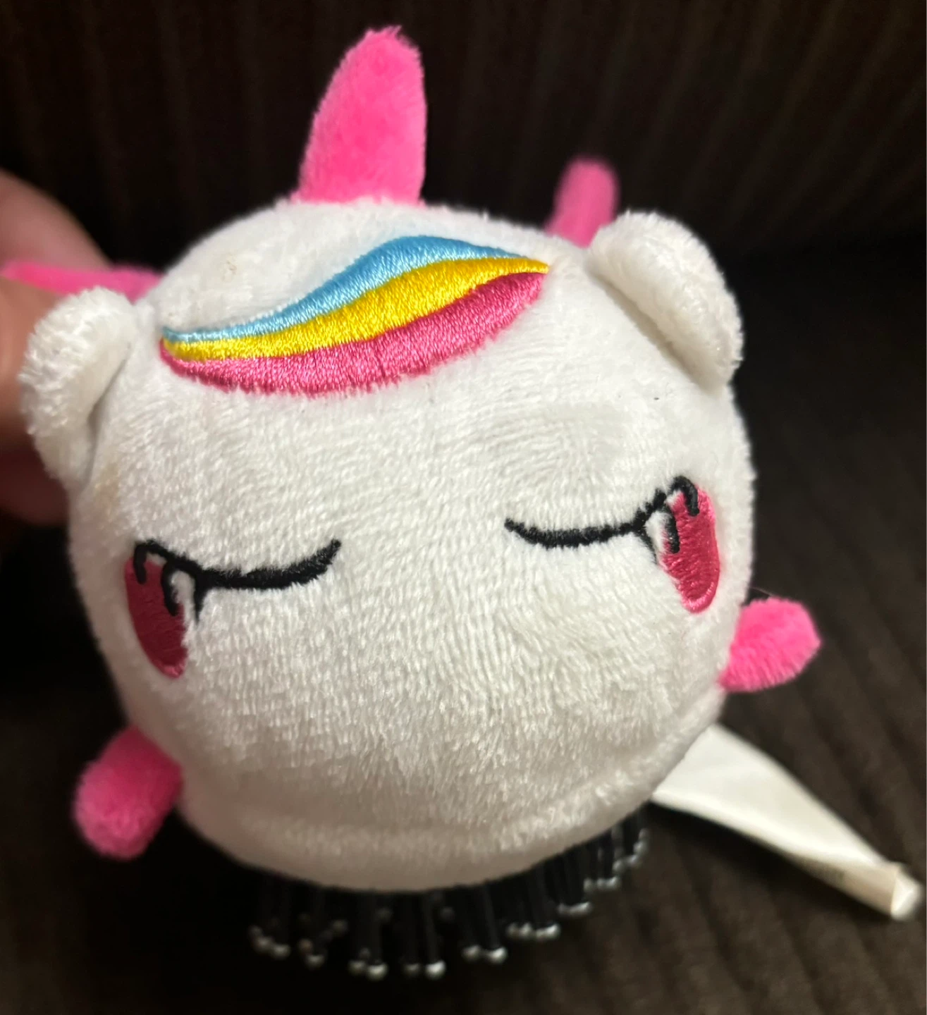 Plush Unicorn Mini Hair Brush - photo 2