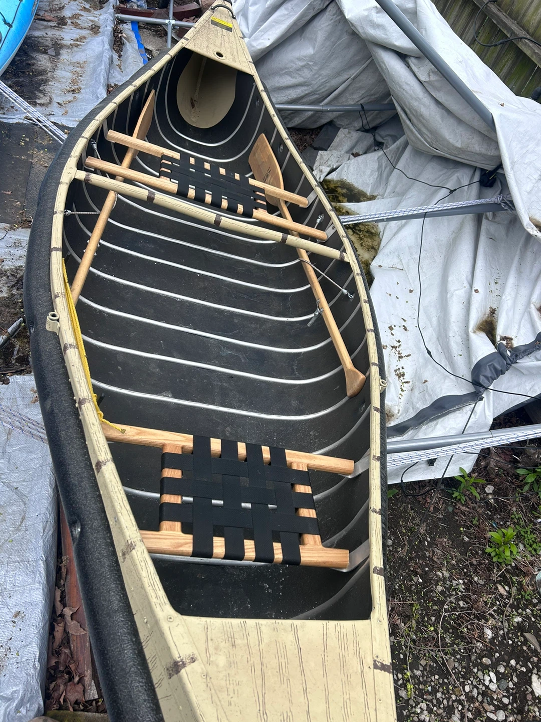 Canoe with Paddles
