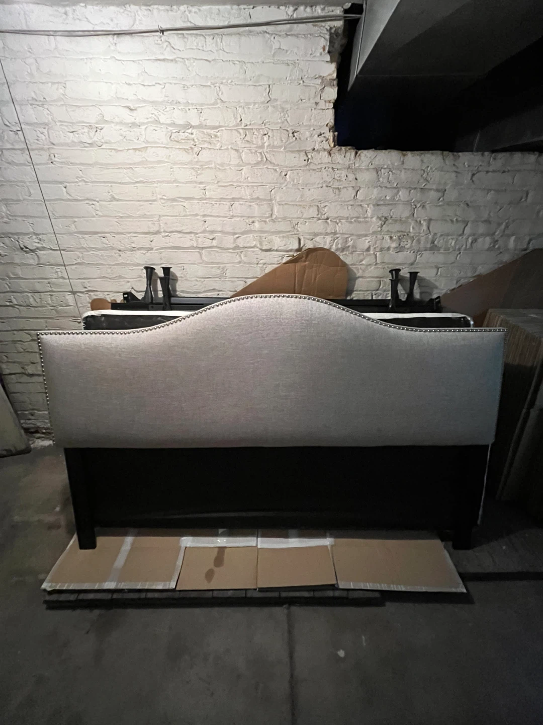 I.S.P. Upholstered Headboard with Metal Frame and beds - photo 5
