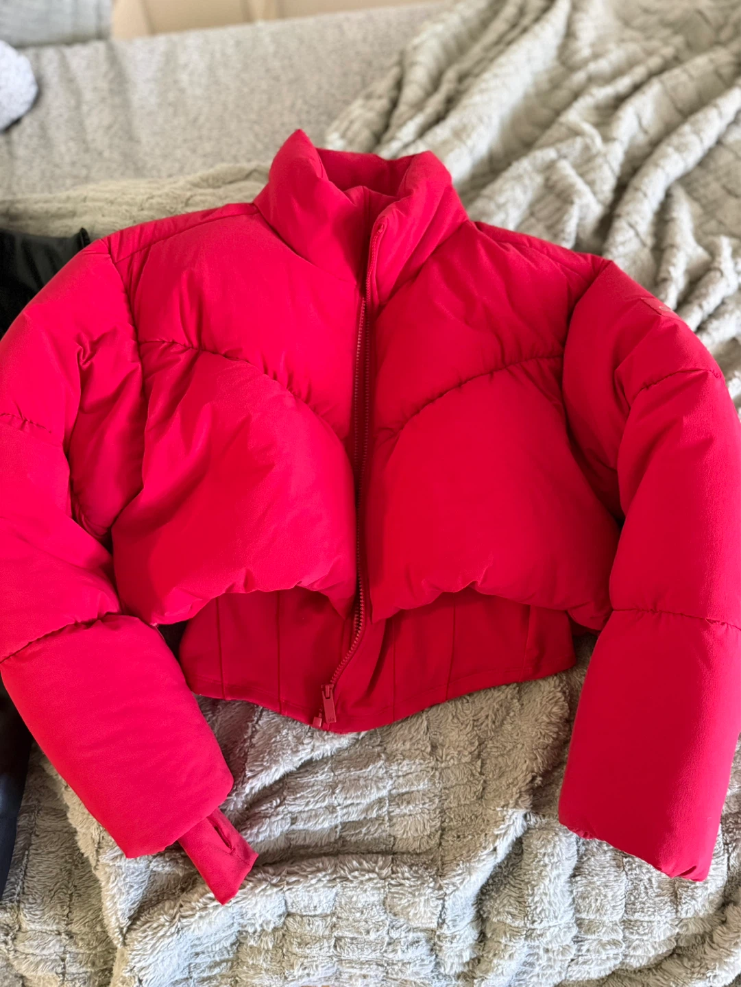 Alo Yoga Main Act Corset Puffer Jacket Red Size L