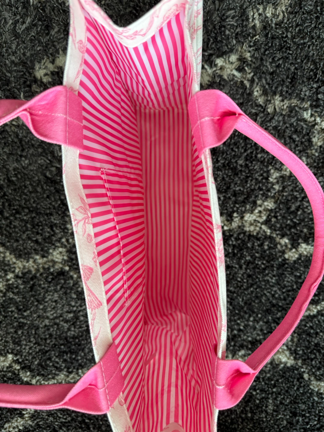 Pink Floral Tote Bag - photo 2