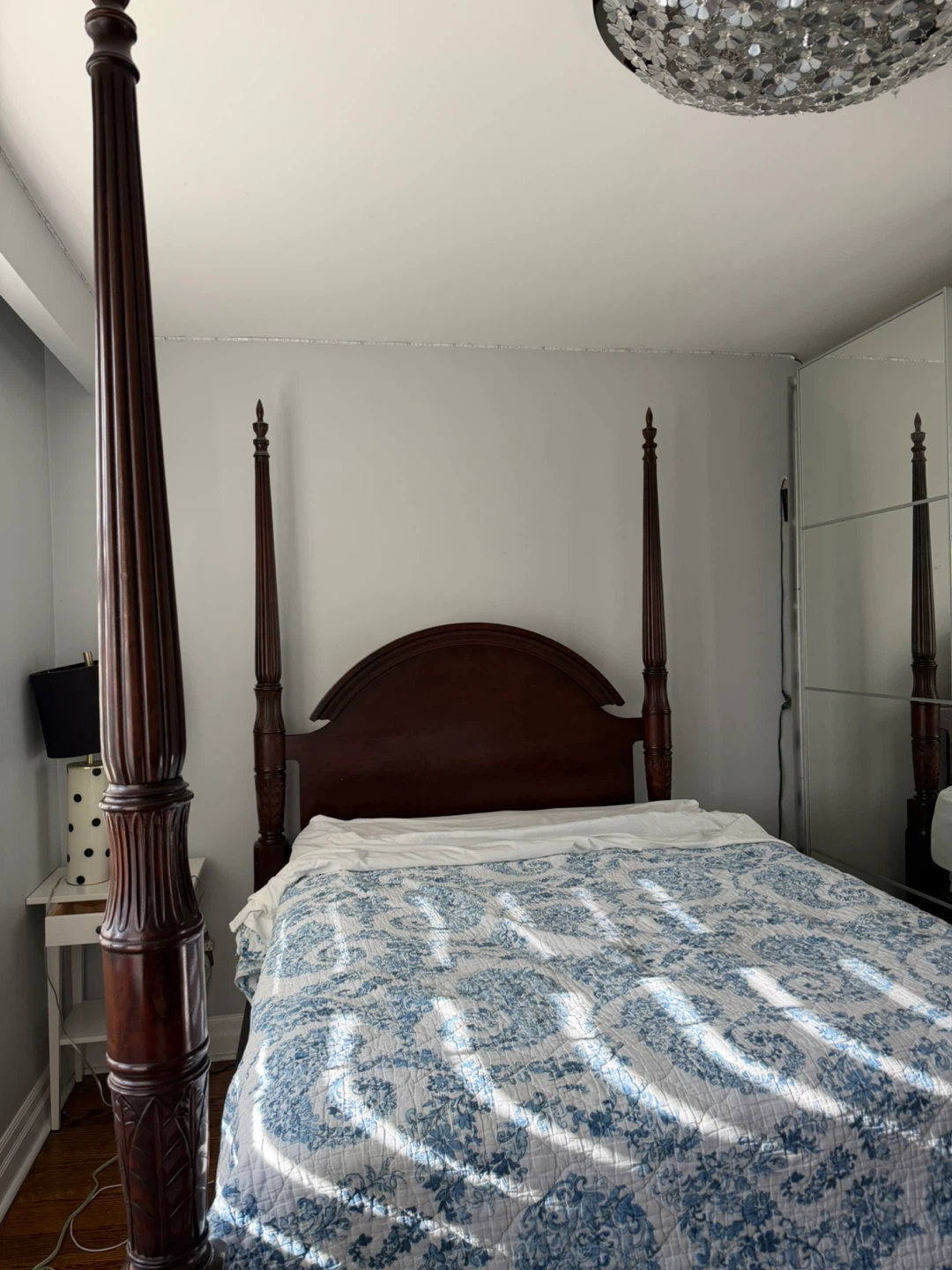 Full size Bombay Cherry Wood Four Poster Bed Frame - photo 5