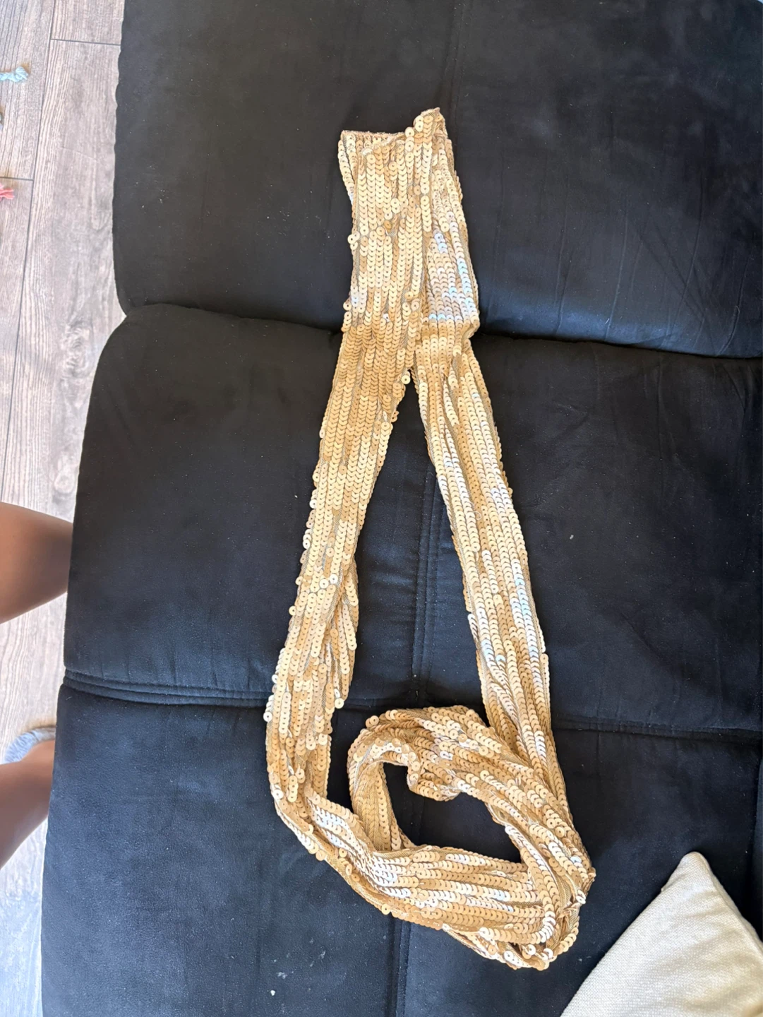 Gold Sequin Scarf - photo 3