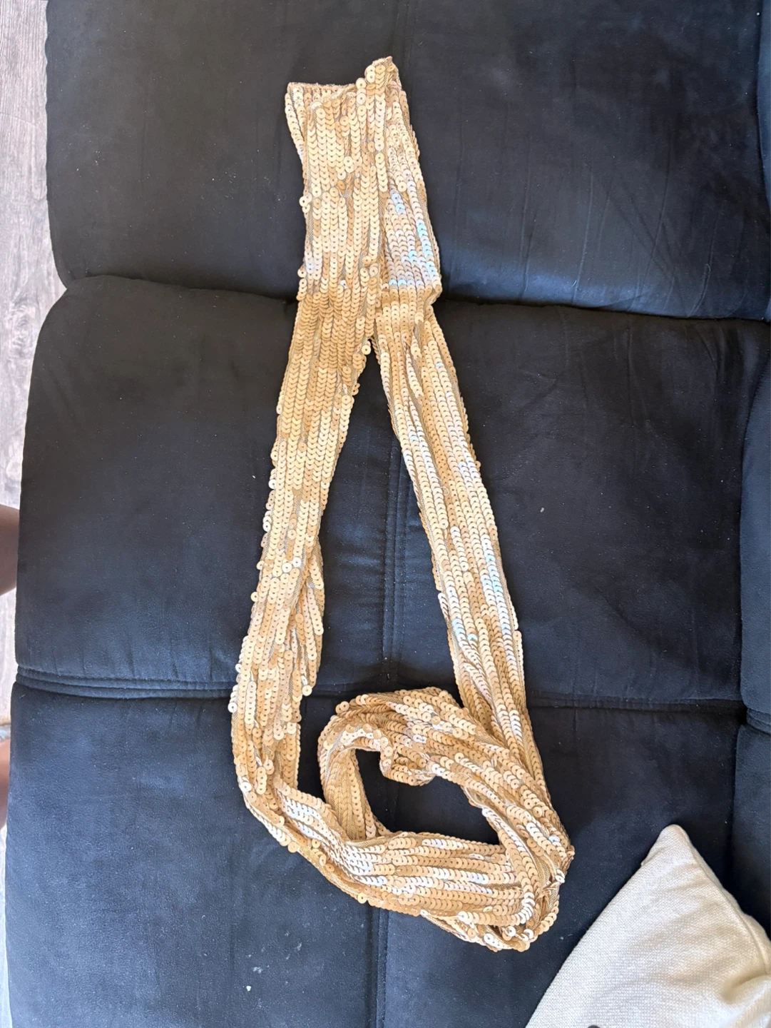Gold Sequin Scarf - photo 4