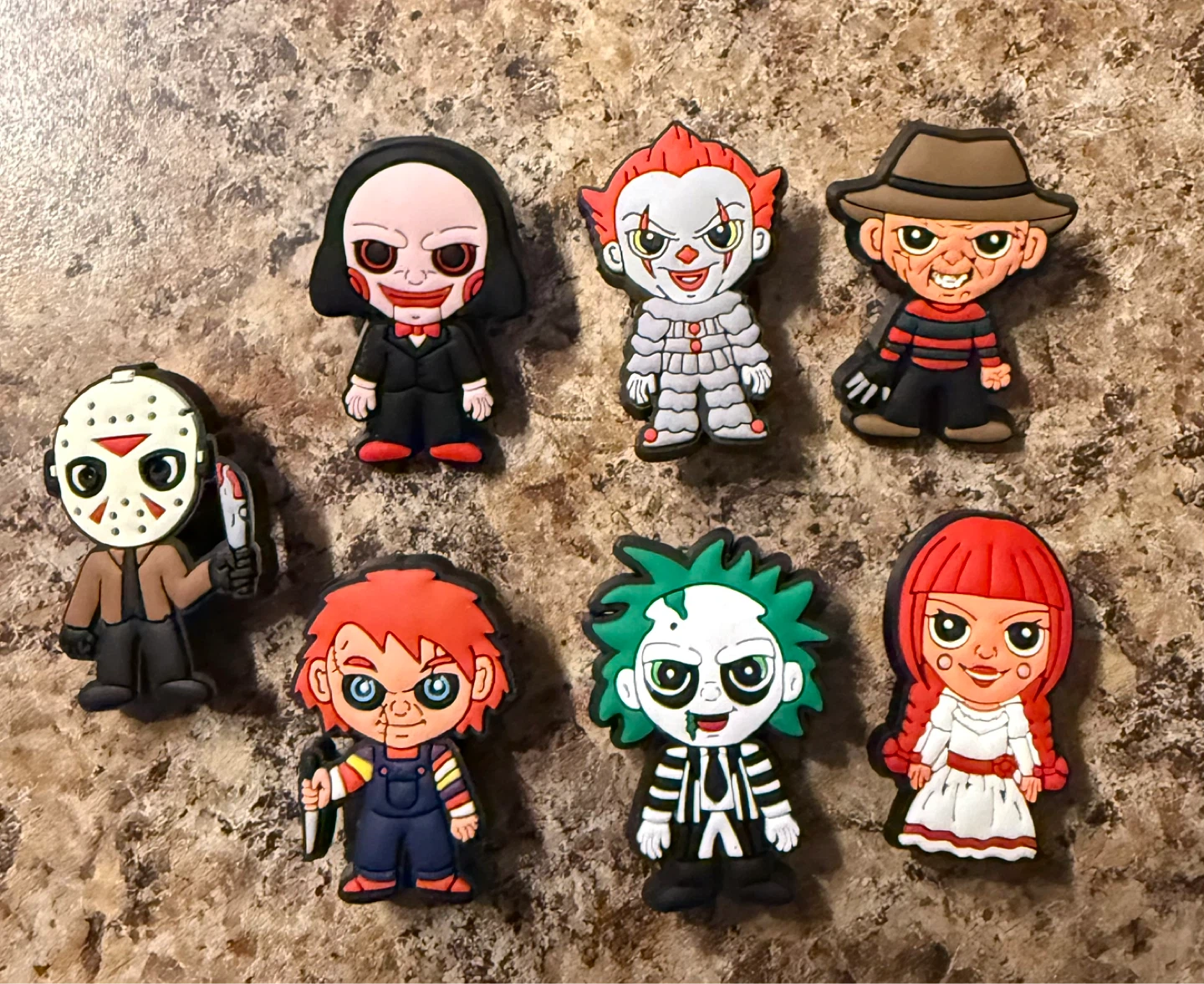 Horror Movie Character Shoe Charms Set