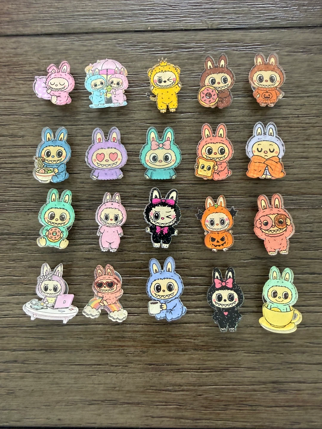 Set of 20 Cute Kawaii Bunny & Character Charms