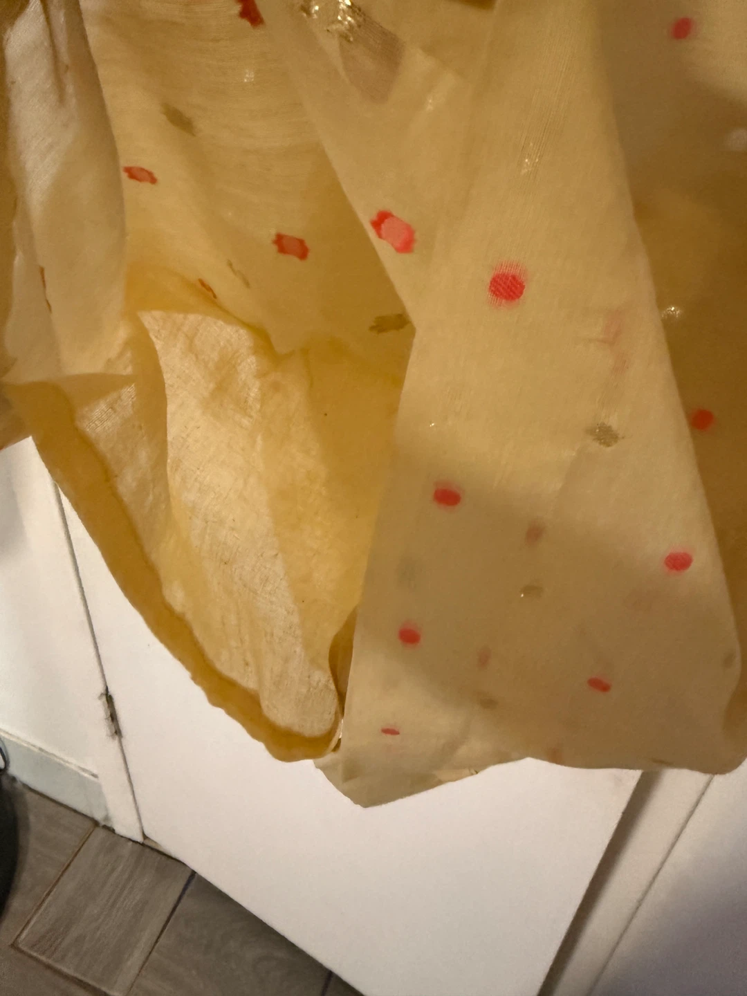 Yellow Polka Dot Kurta top - photo 3