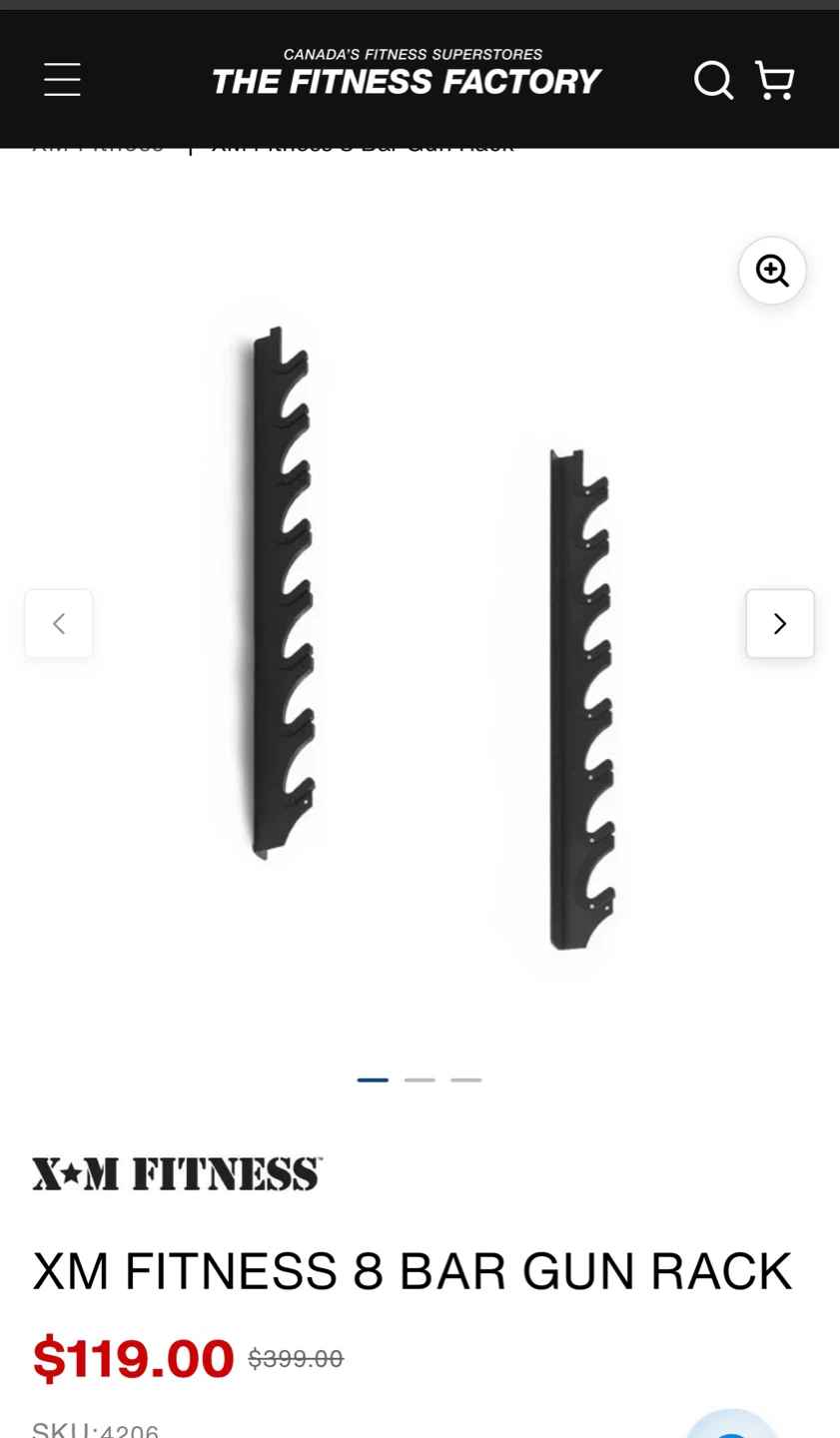X+M FITNESS 8 Bar Gun Rack - photo 3