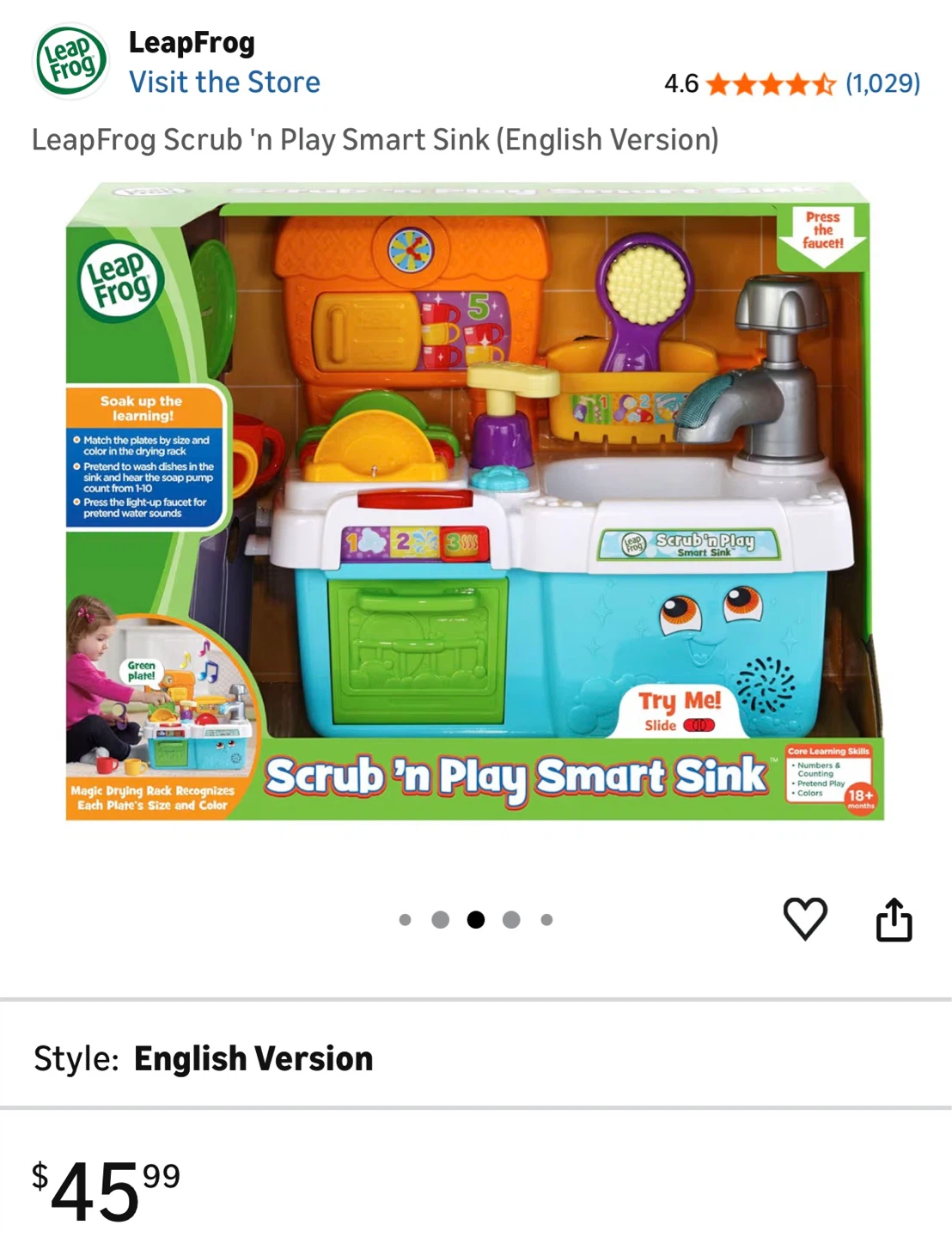 LeapFrog Scrub 'n Play Smart Sink - photo 4