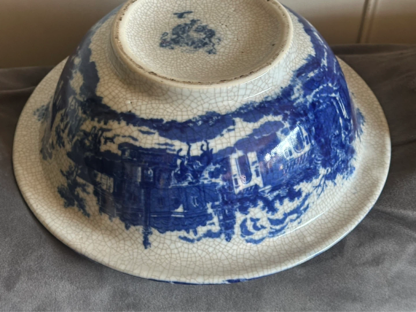 Vintage Victoria Ware Large Ironstone Centerpiece Bowl - photo 4