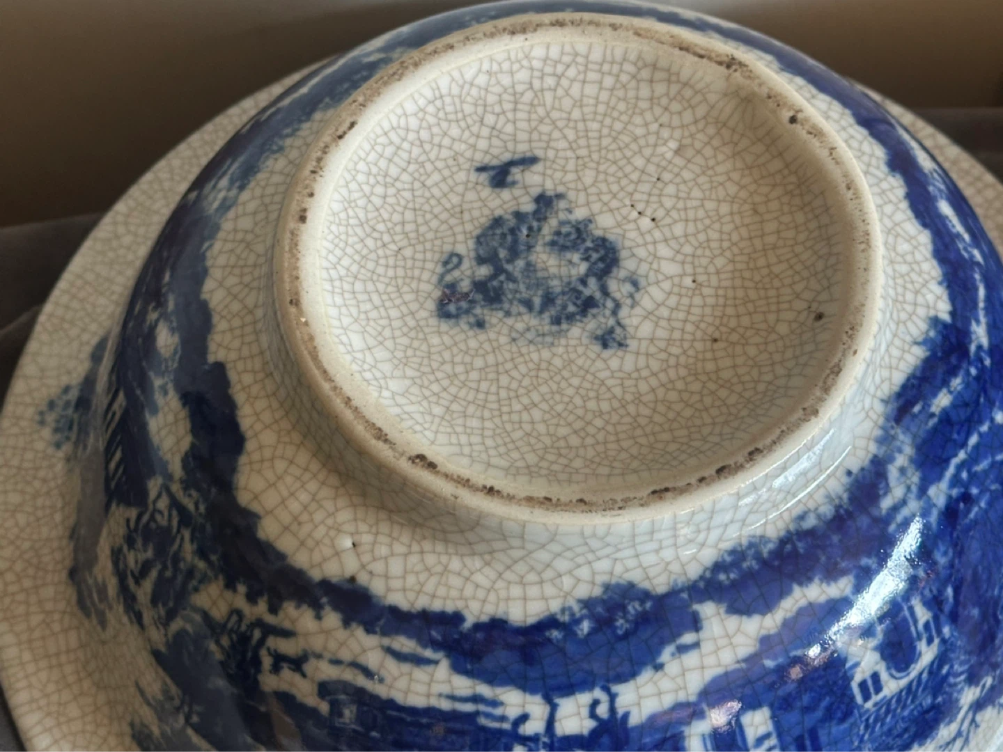 Vintage Victoria Ware Large Ironstone Centerpiece Bowl - photo 5