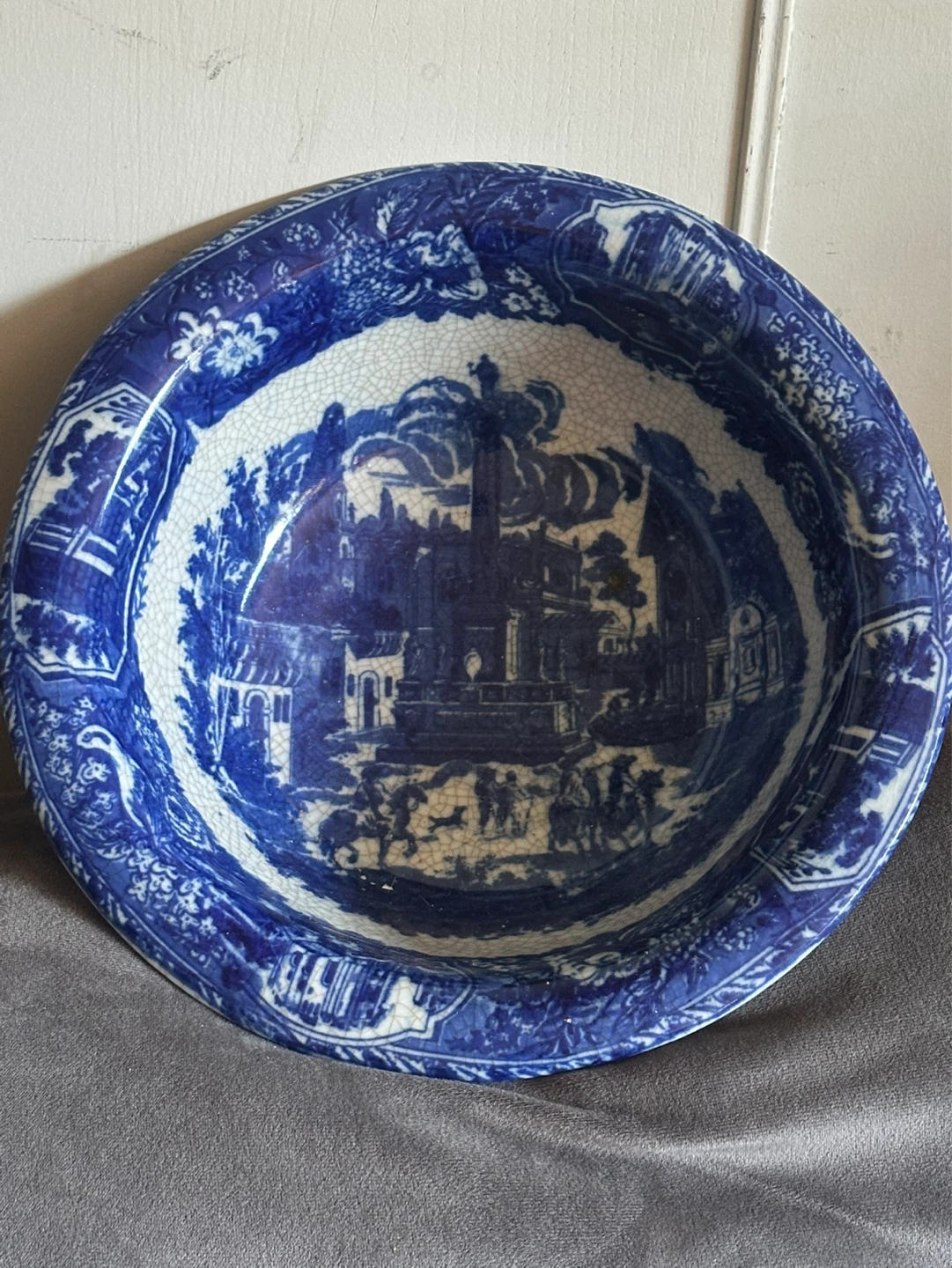 Vintage Victoria Ware Large Ironstone Centerpiece Bowl