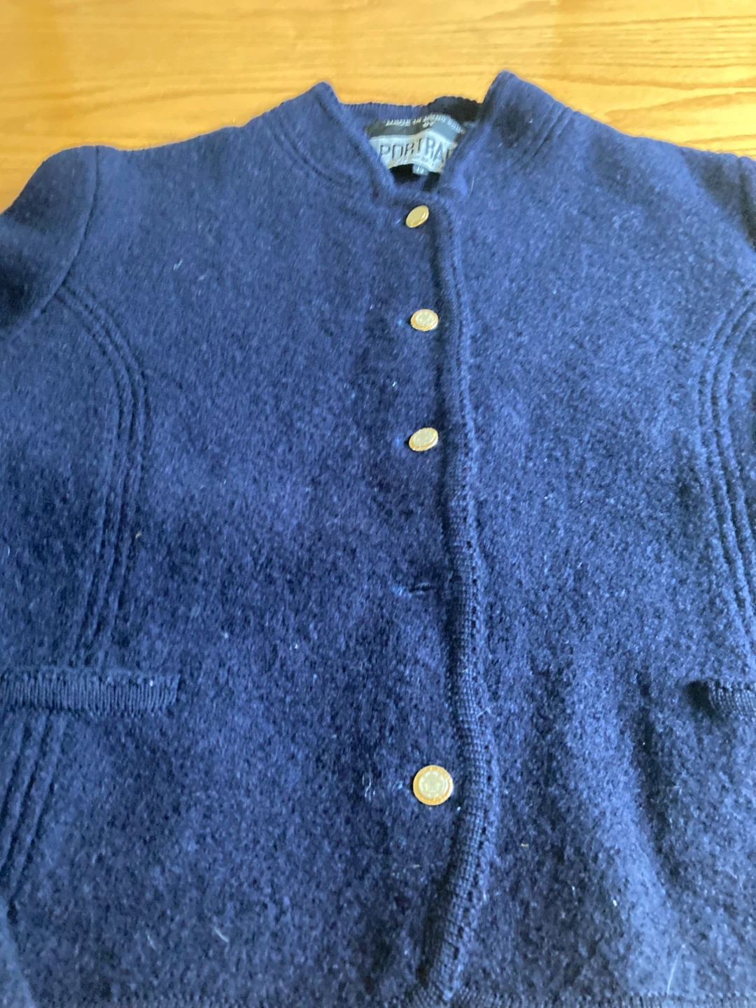 Boiled Wool Cardigan Size 4 - 6 - photo 3