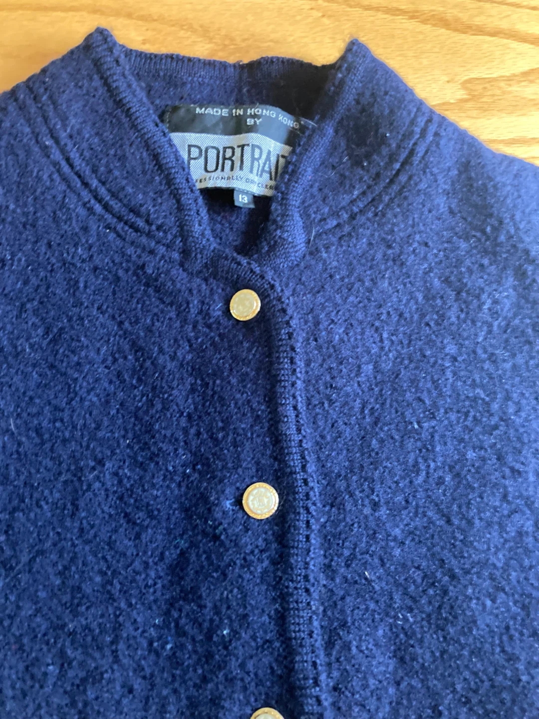 Boiled Wool Cardigan Size 4 - 6 - photo 2