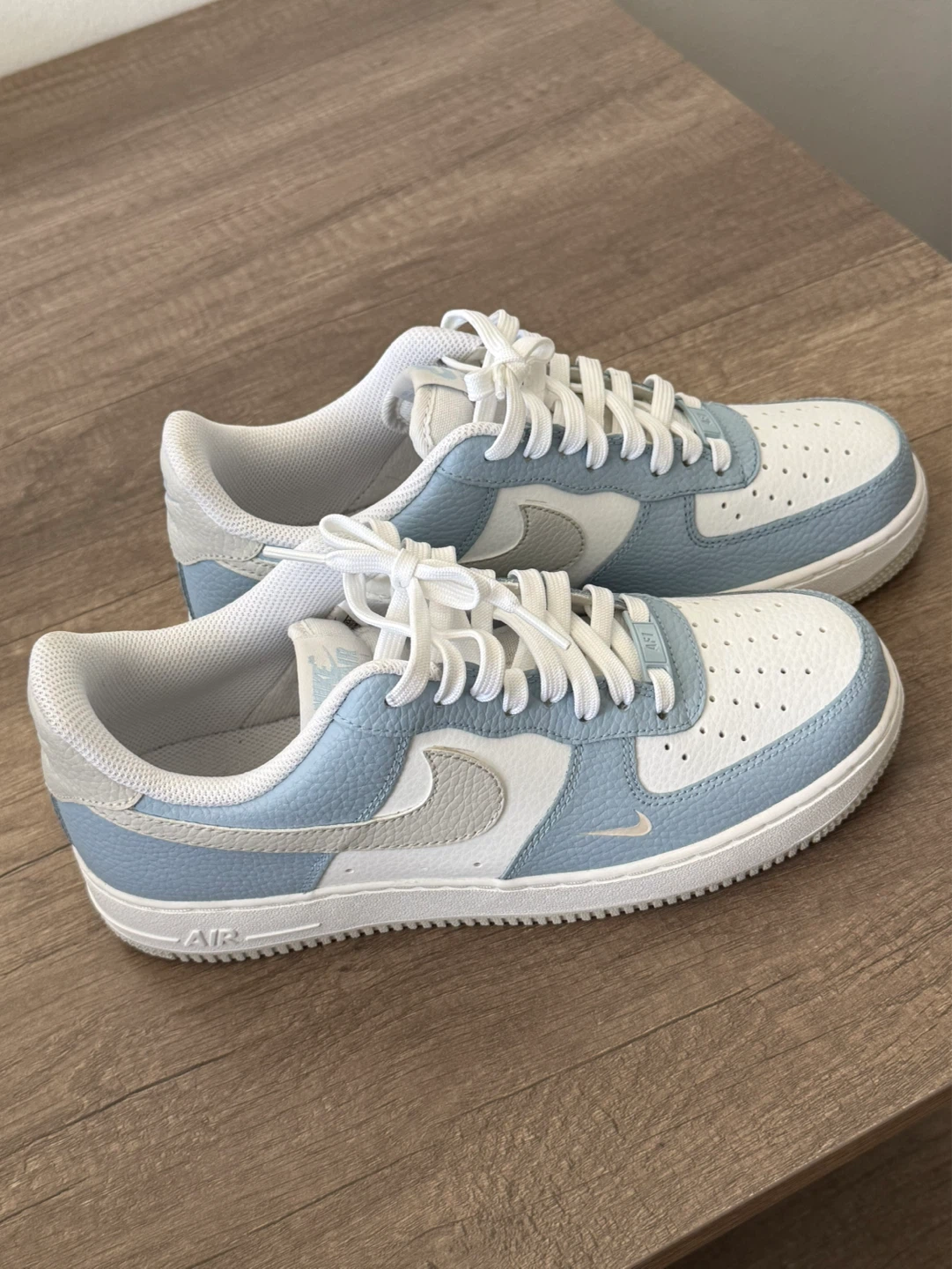 Women’s 10 - Nike Air Force 1 Low White Blue Grey