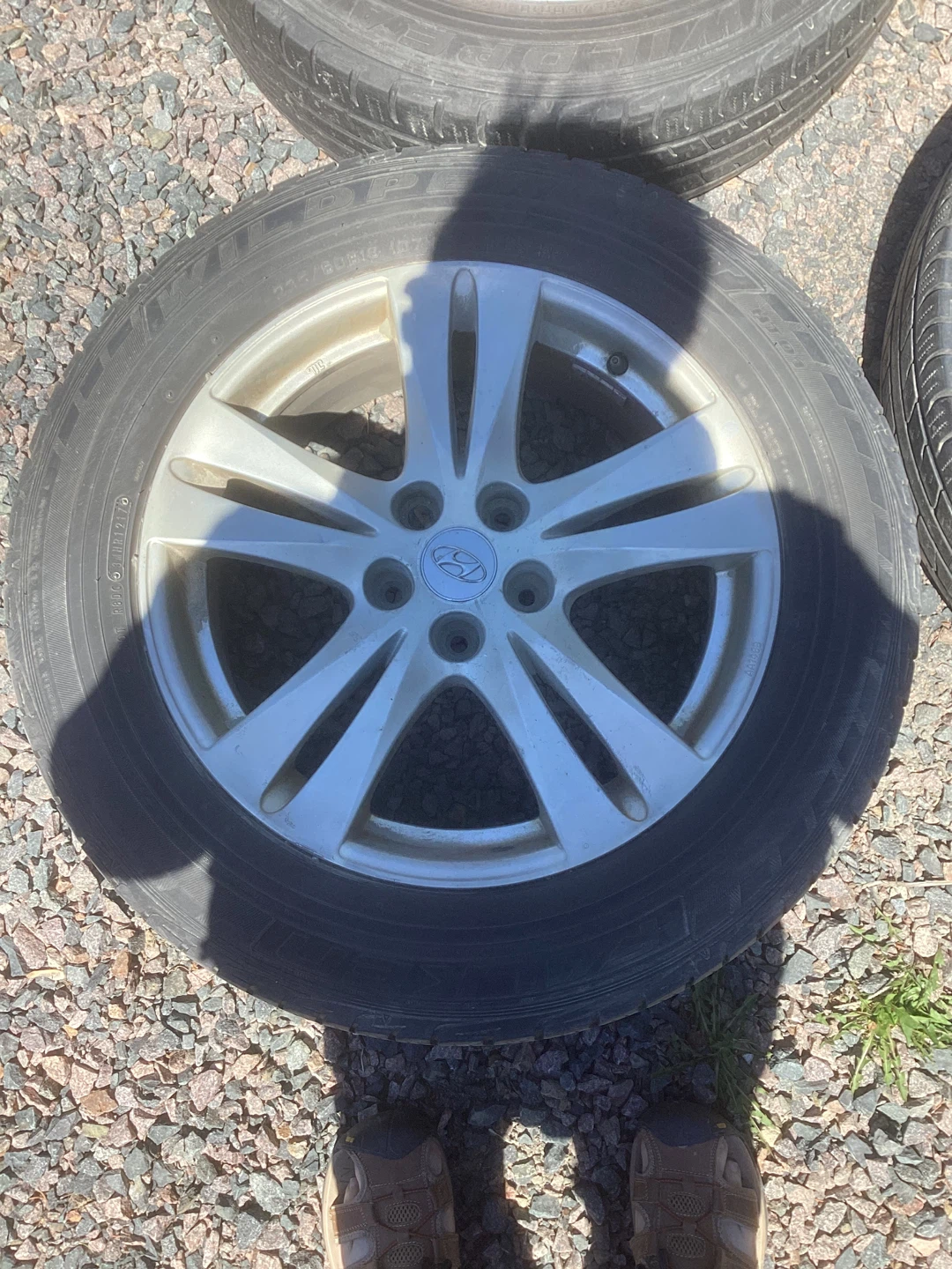Set of 4 Hyundai Wheels and Tires - photo 3