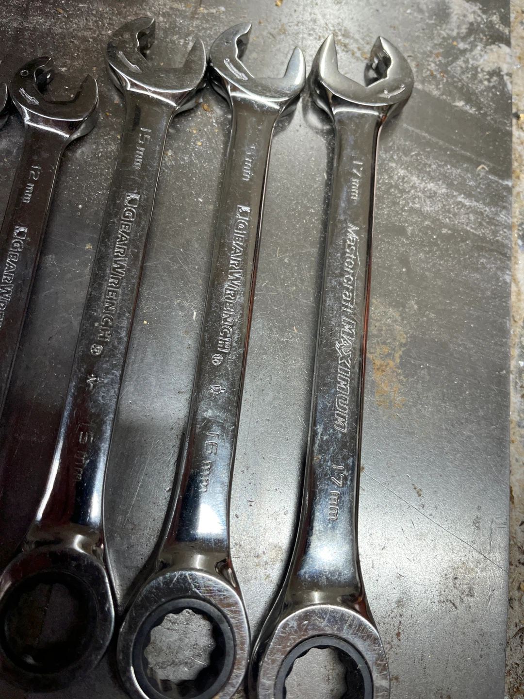 GearWrench and Mastercraft Maximum Ratcheting Wrenches - 6pc Set - photo 3