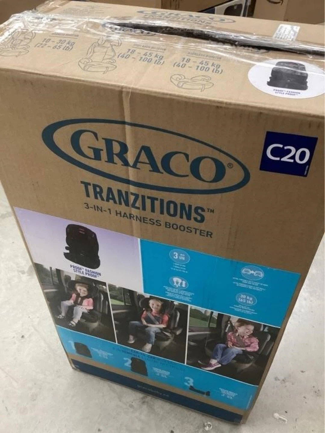Graco Tranzitions 3-in-1 Harness Booster Car Seat - Black - photo 2