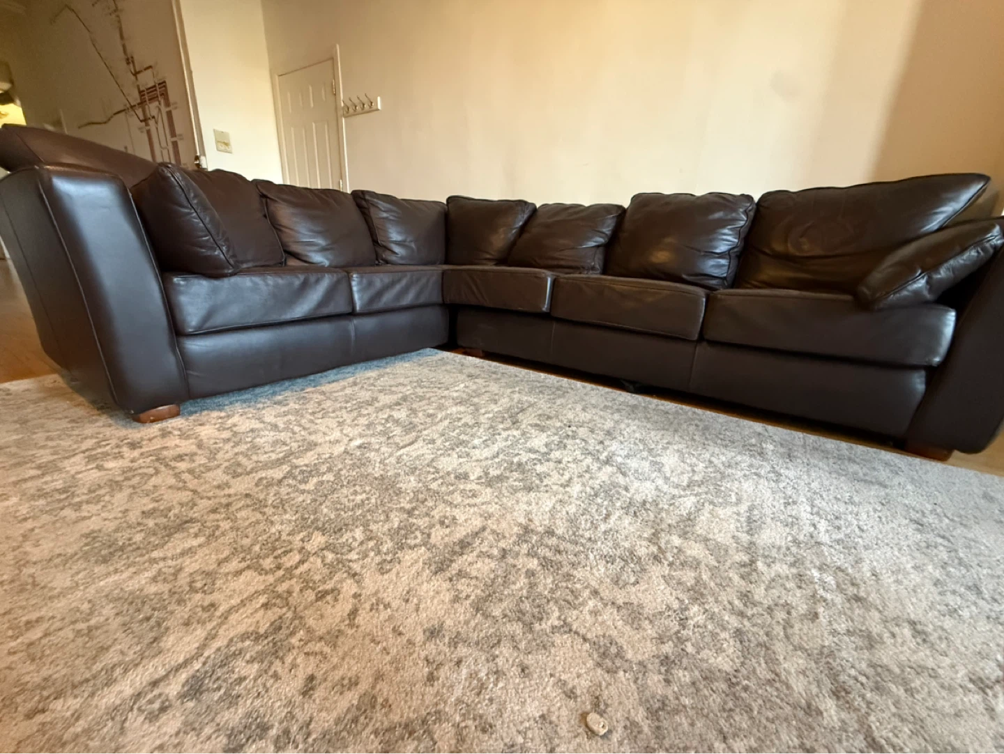 Brown Leather Sectional Sofa