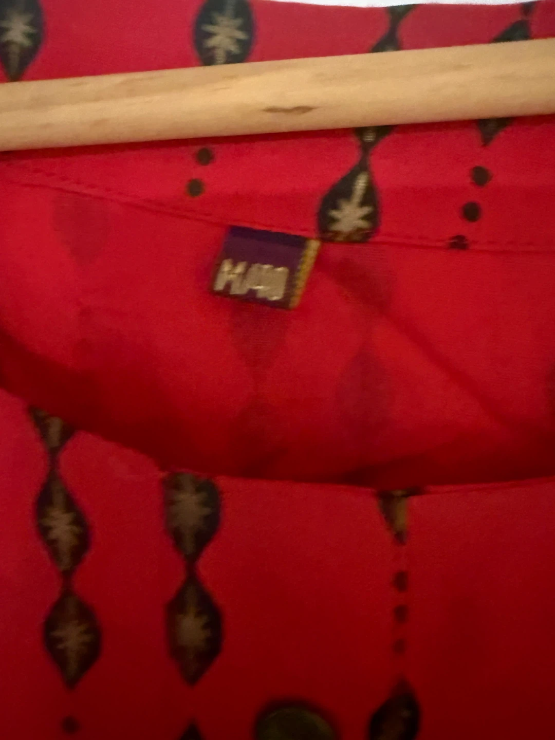 Red kurti with mirror work - photo 4