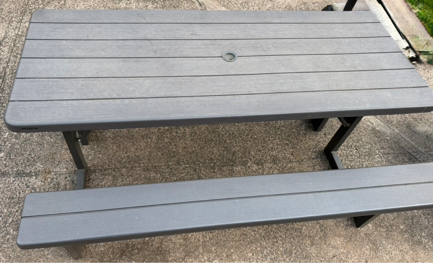 Lifetime Gray Picnic Table with Benches - photo 2