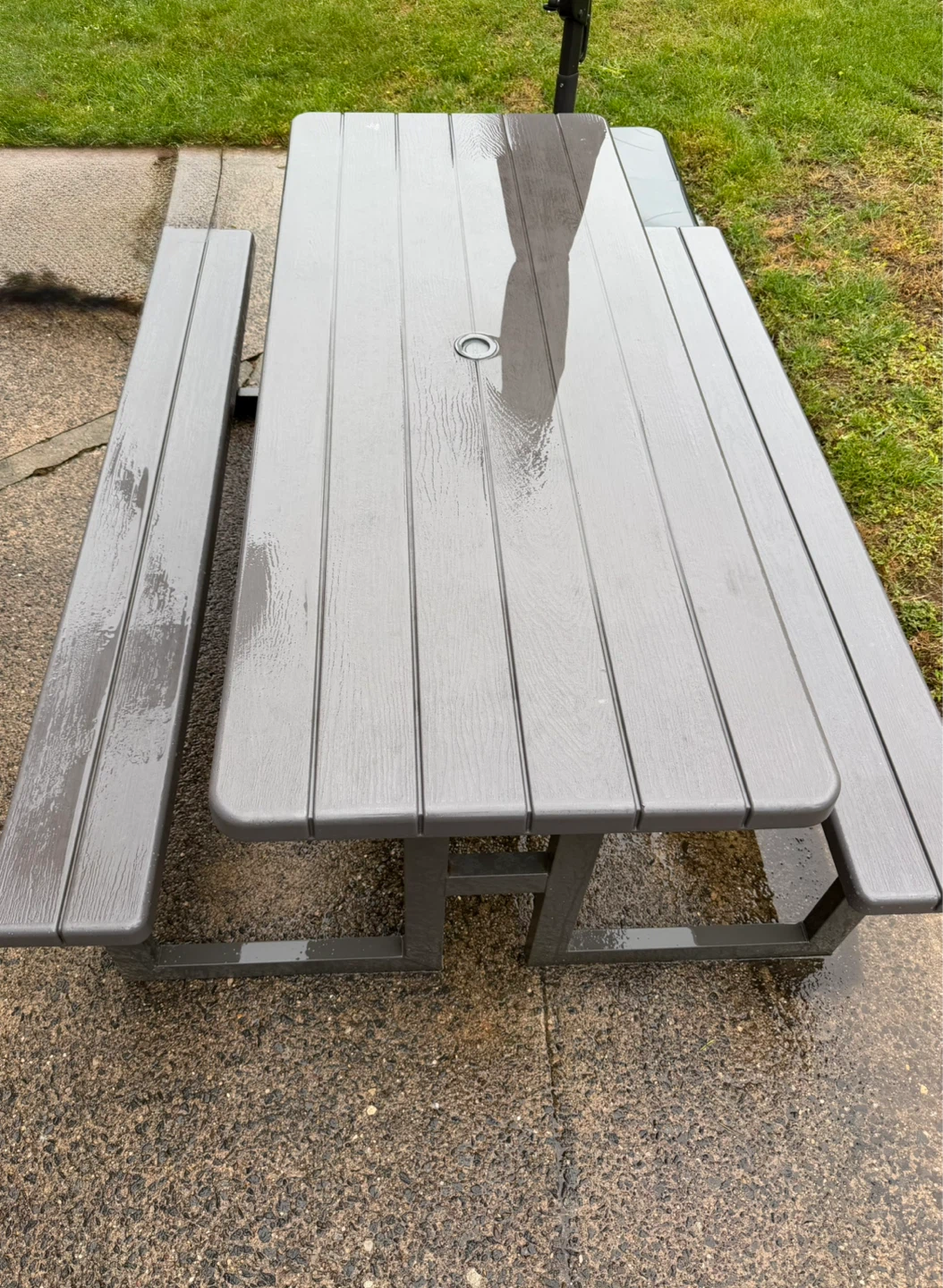 Lifetime Gray Picnic Table with Benches