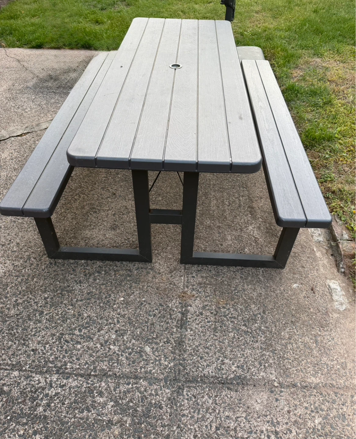 Lifetime Gray Picnic Table with Benches - photo 4
